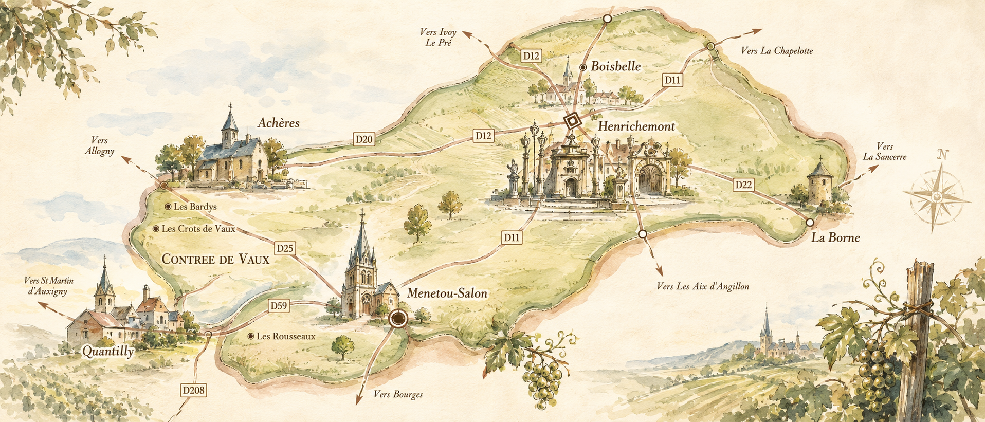 Carte illustrée de Boisbelle